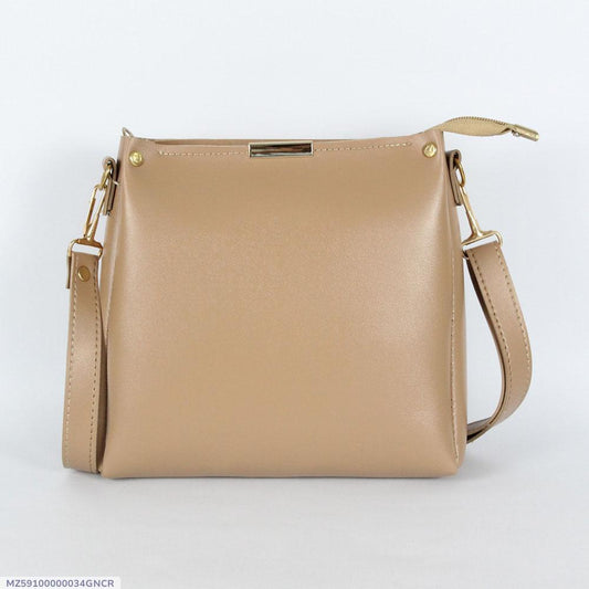 Girl's Rexine plain handbag