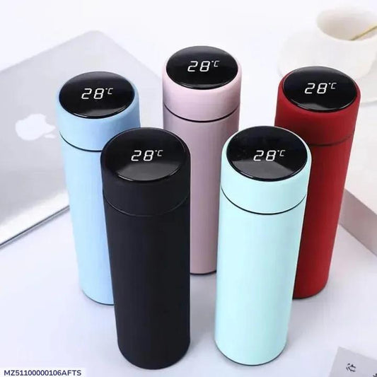 Isolated multicolor temperature water bottle for gym and outdoors