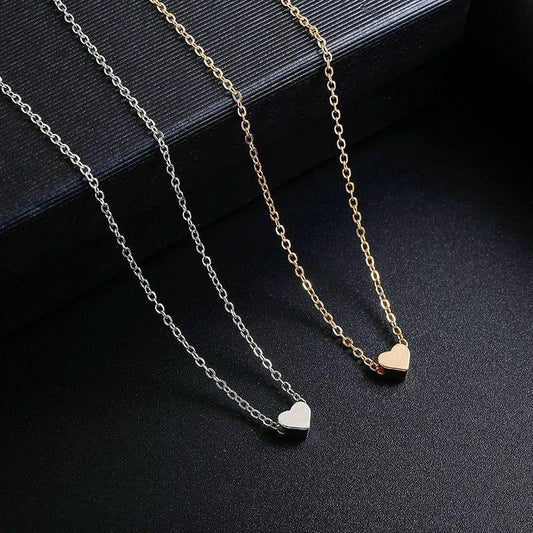Love heart design gold plated artificial stones pendant