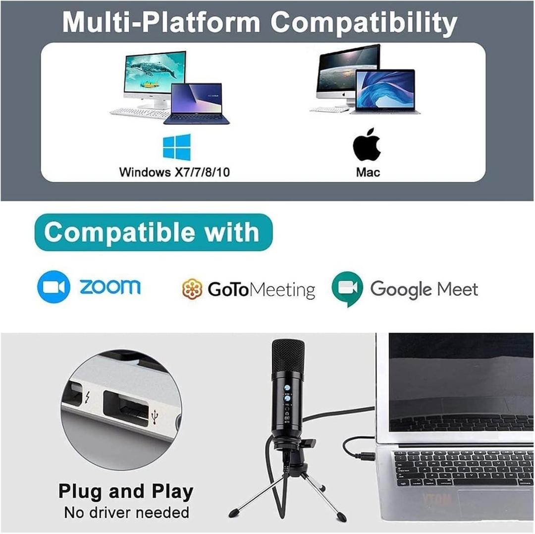 KNUP KPM0023 condenser USB microphone