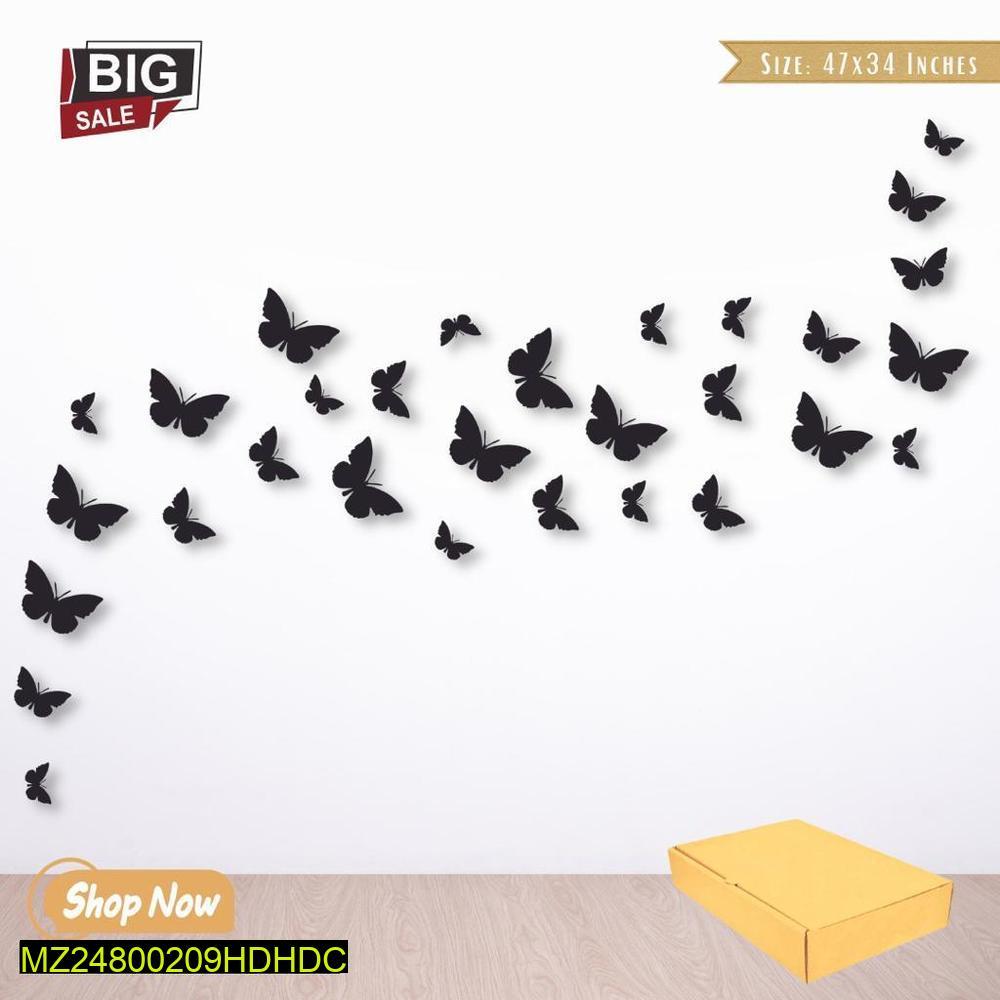 Butterflies design laminated wall art