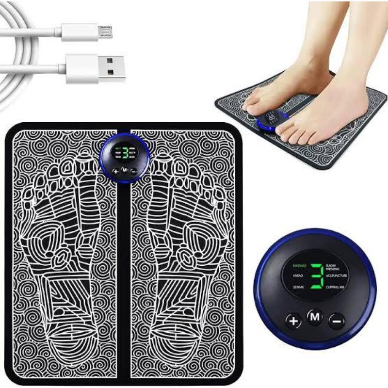 Portable foot massager mat