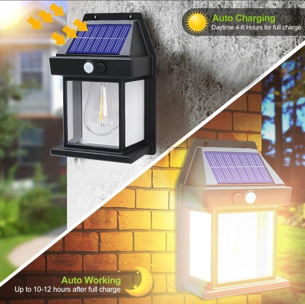 Motion sensor solar sensor lamp