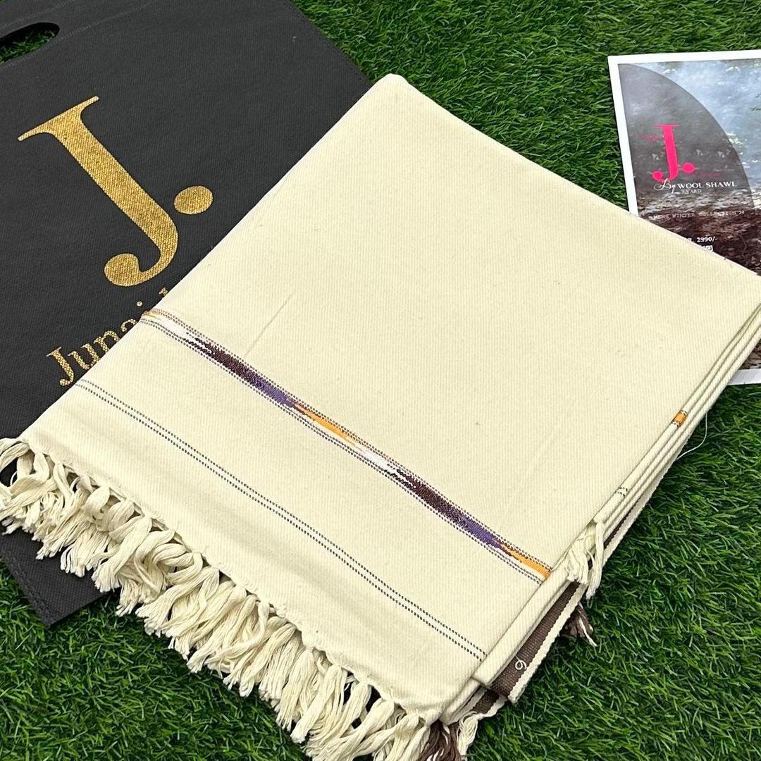 Men's wool texture shawl
