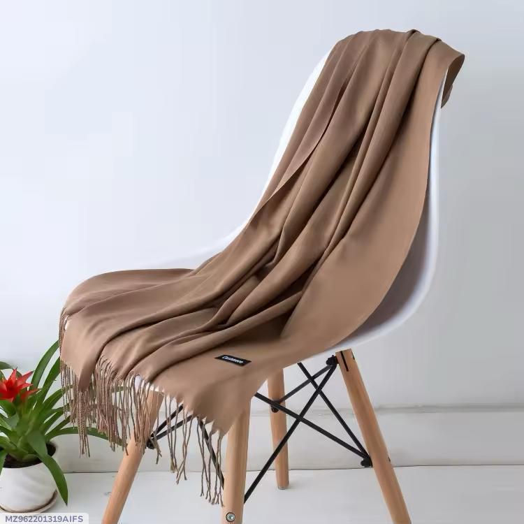 1 PC cashmere plain stole