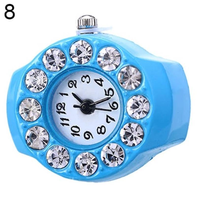 Finger ring watch for men and women