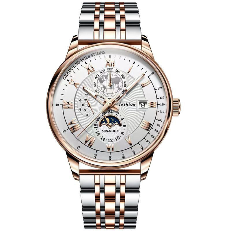 Thin quartz luminous calendar Men's watch