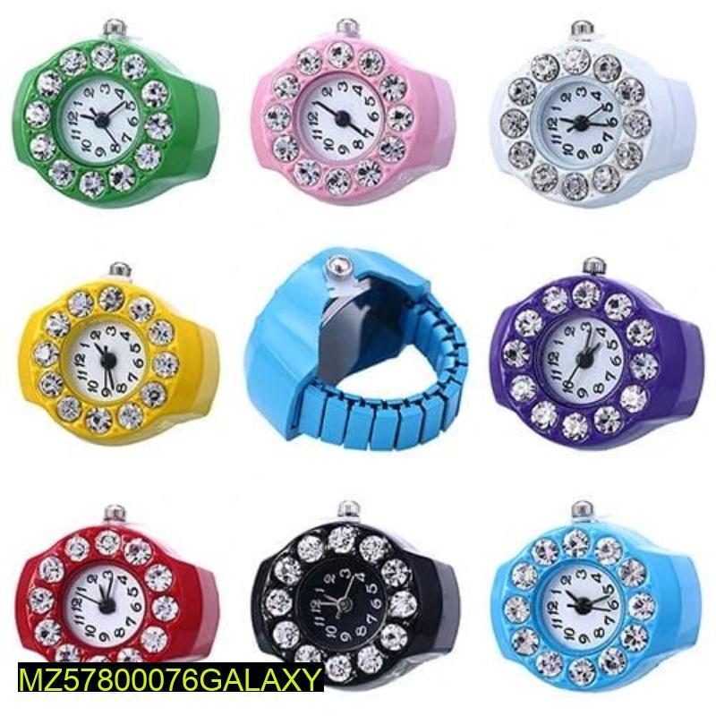 Finger ring watch for men and women