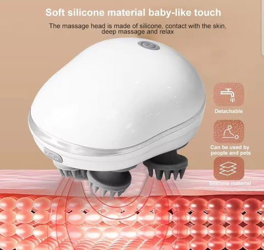 White Silicone Body Massager