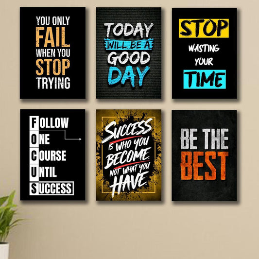 Modern design quartz wall art set of 6 pcs