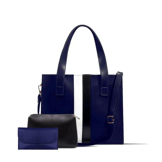 Women's PU leather plain handbag