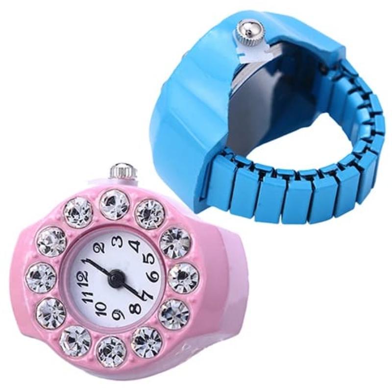 Finger ring watch for men and women