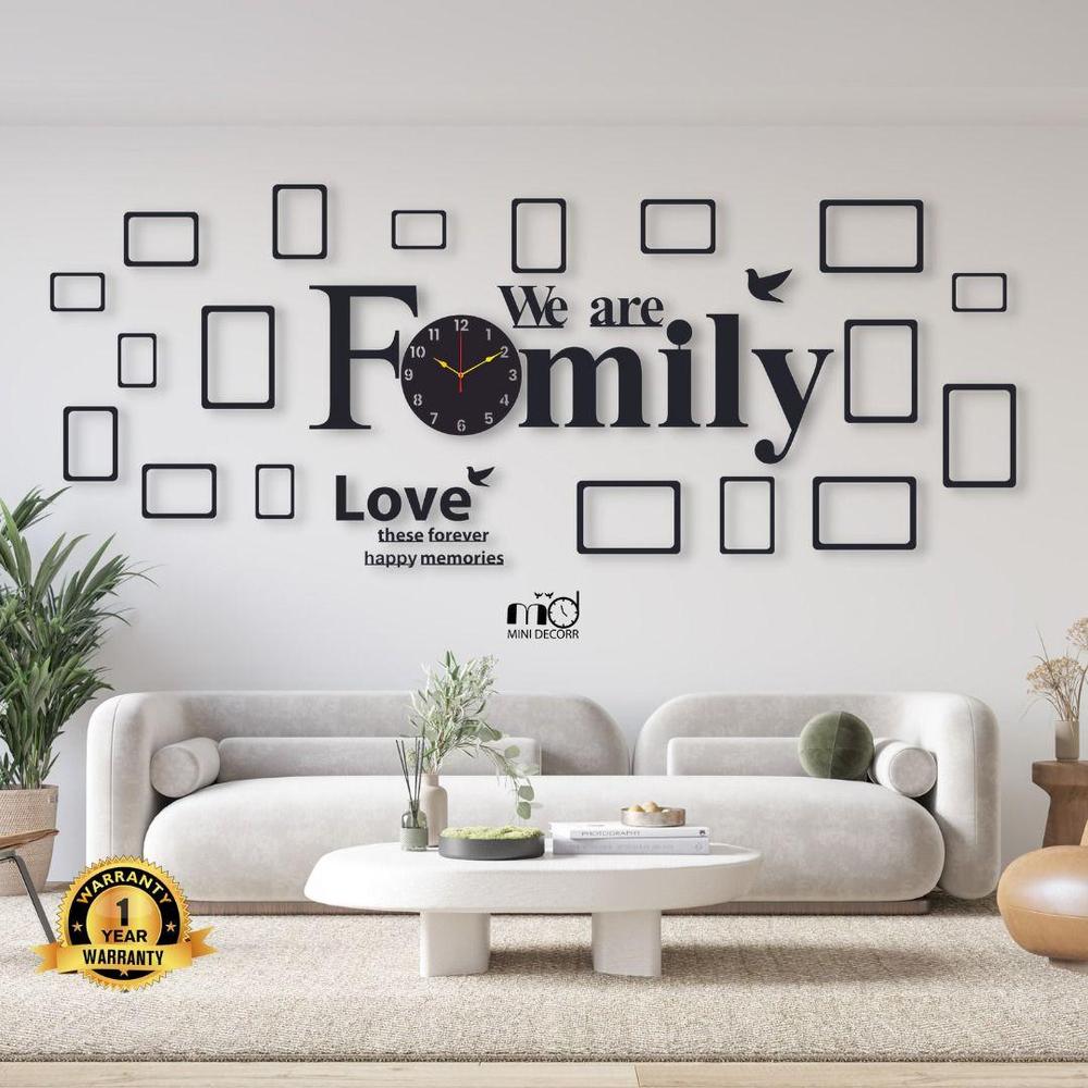 Family wall hanging with frames