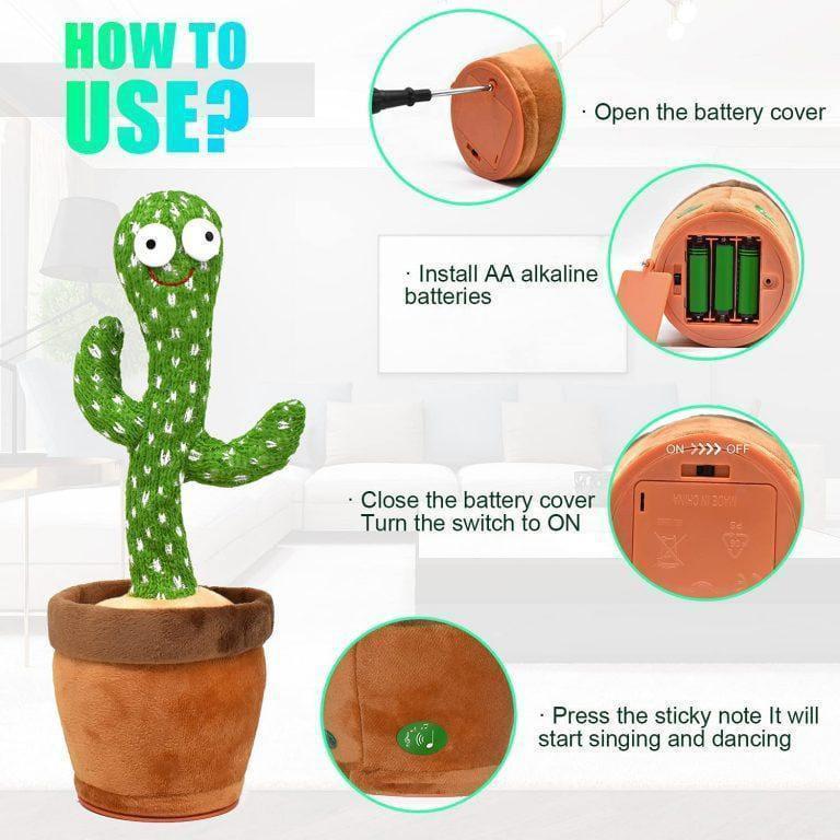 Plush dancing cactus
