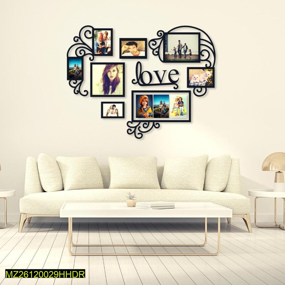 8 frame love wall art
