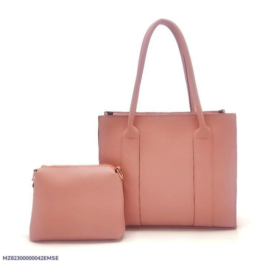 Stylist girl's PU leather handbag set of 2