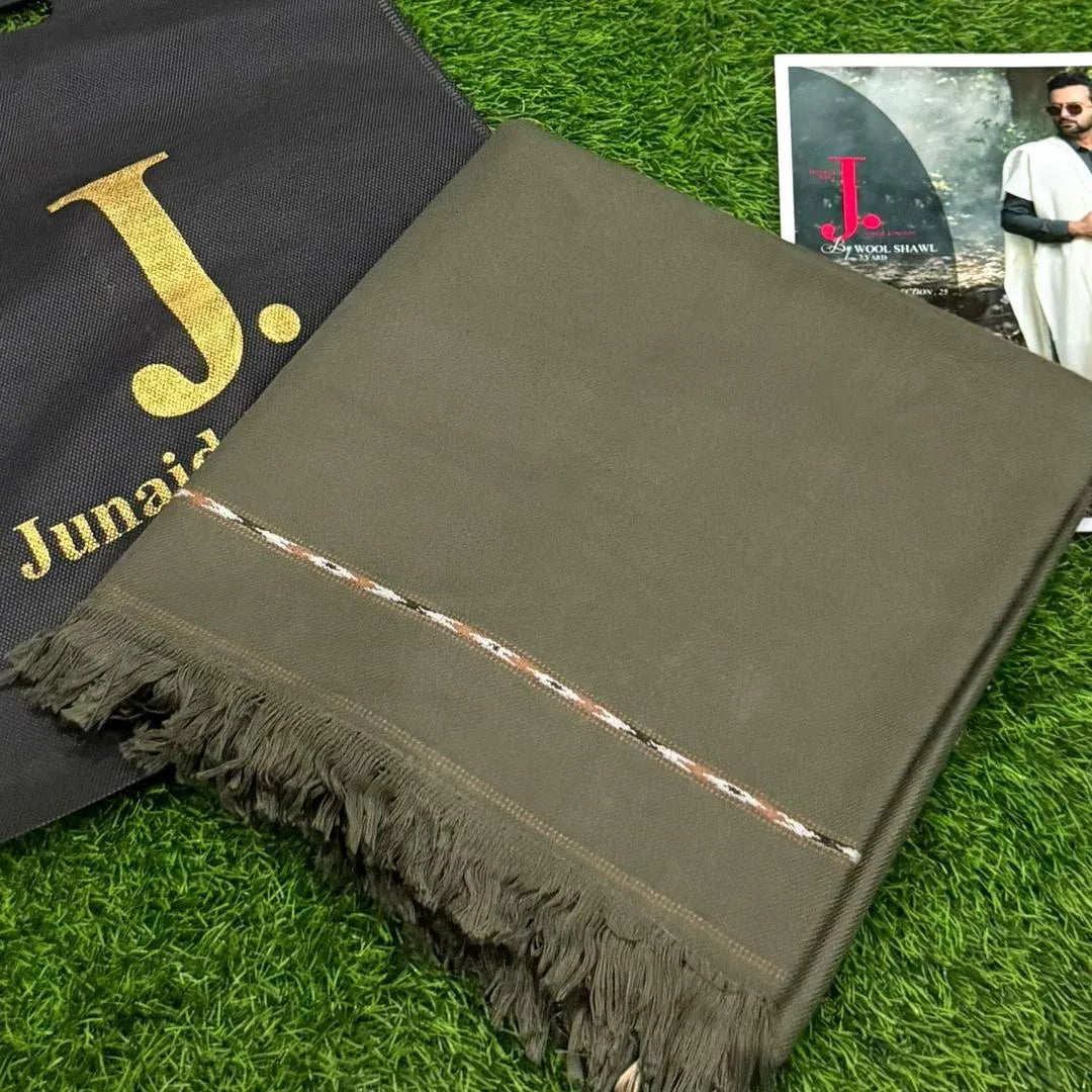 Men's wool texture shawl