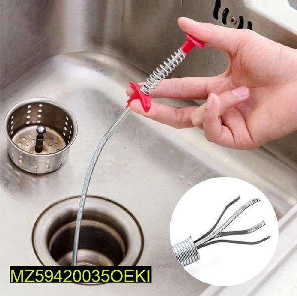 Snake sink cleaner filter pipe