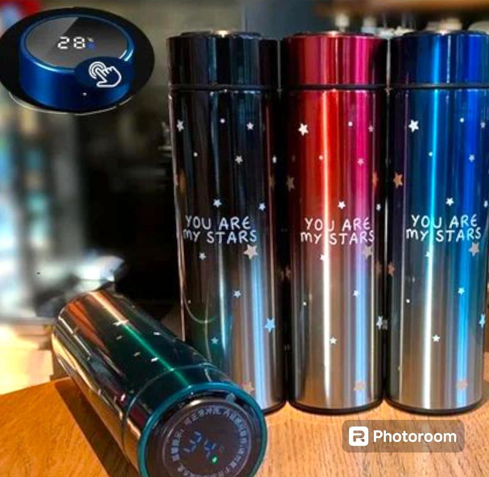 Stainless steel hot and cold water bottle with thermos flask