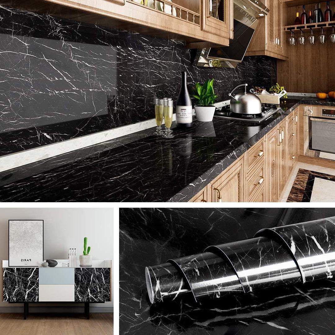 Modern abstract marble sheet 2 pcs