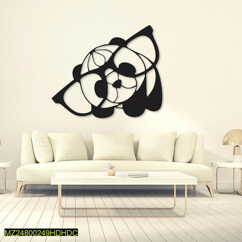 MDF panda design wall art decor