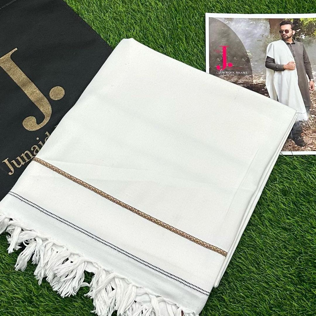 Men's wool texture shawl