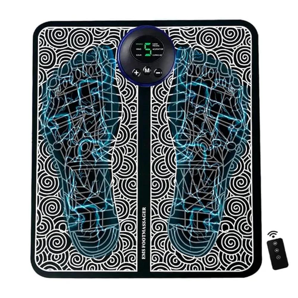 Portable foot massager mat