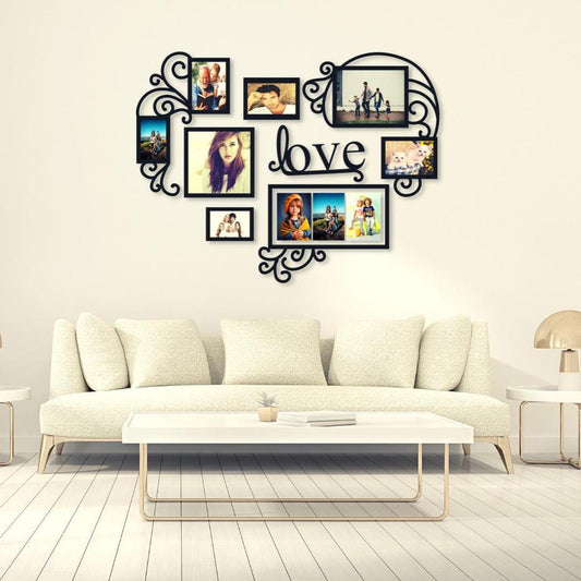 8 frame love wall art