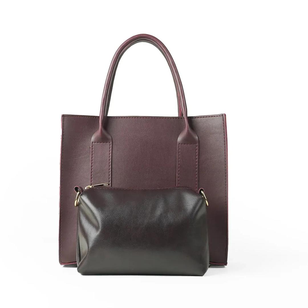 Stylist girl's PU leather handbag set of 2