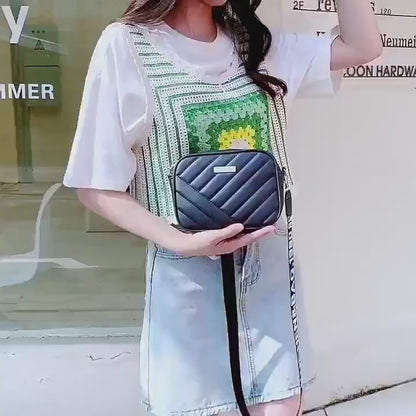 Stylist girl's multicolor crossbody bag