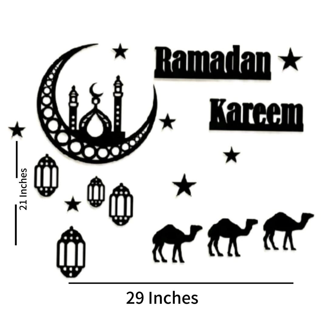 Ramadan Kareem 3D wooden wall art