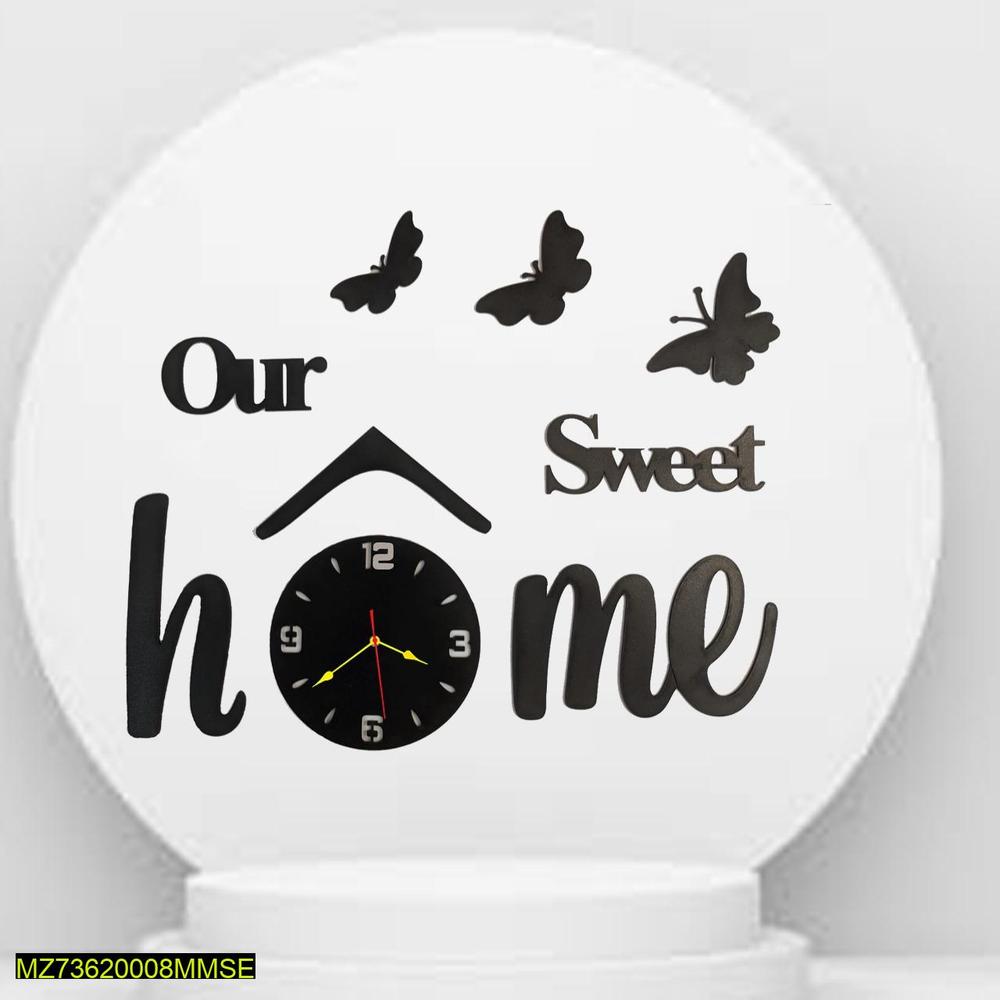 HOME SWEET HOME CLOCK DECORATION