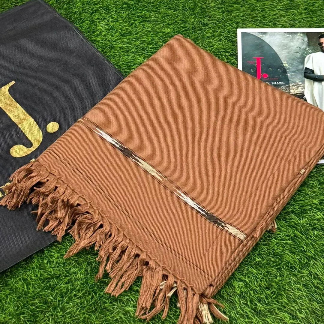 Men's wool texture shawl