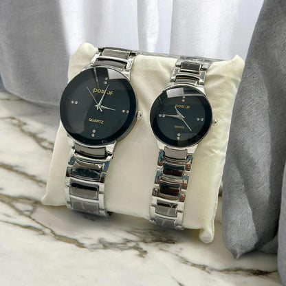 Elegant couple watches