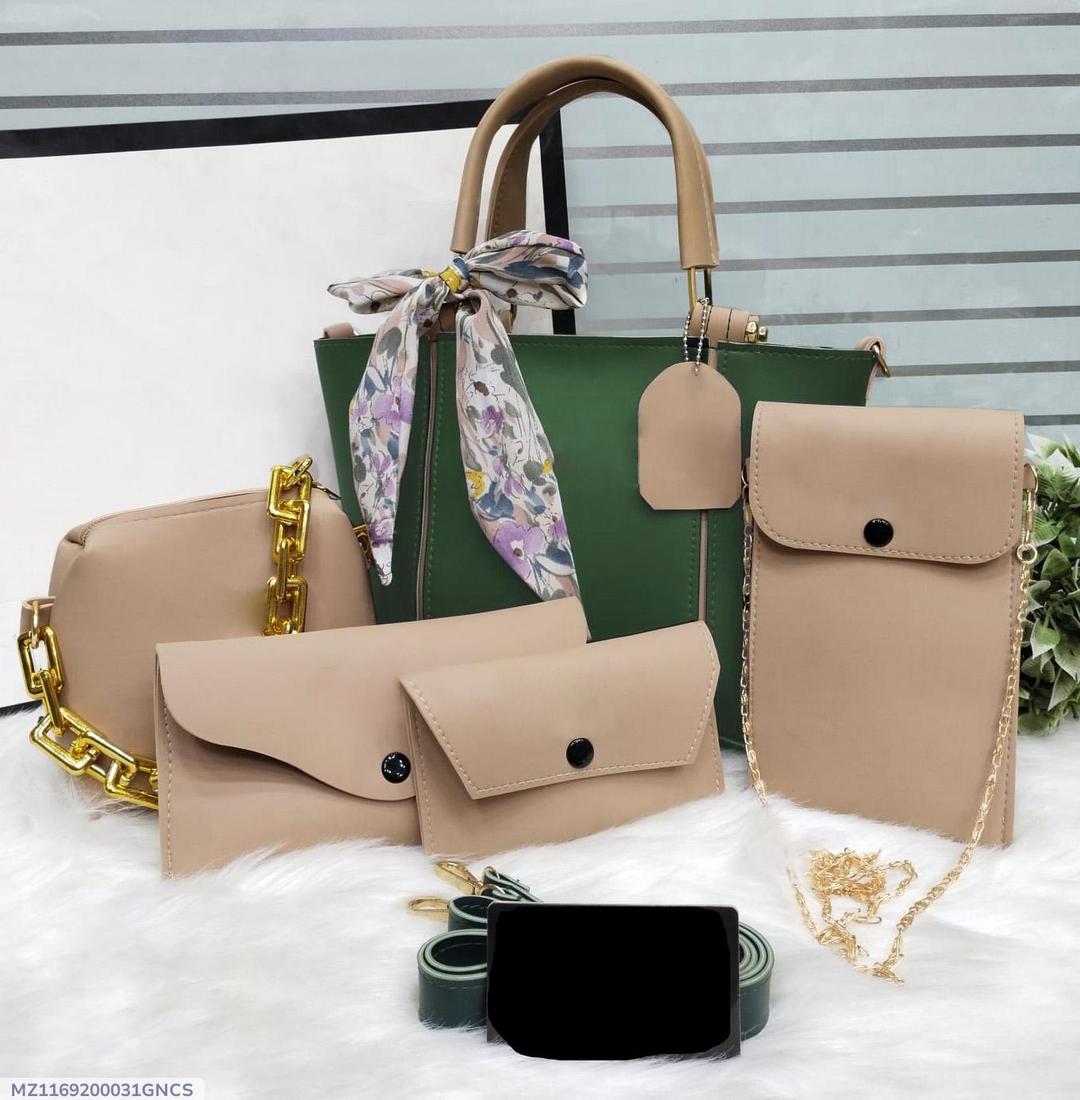 Women's rexene plain hand bag set of 5