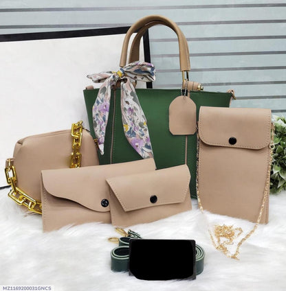 Women's rexene plain hand bag set of 5