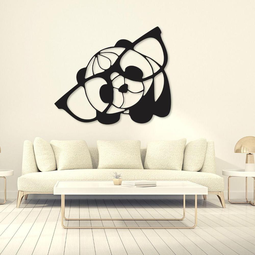 MDF panda design wall art decor