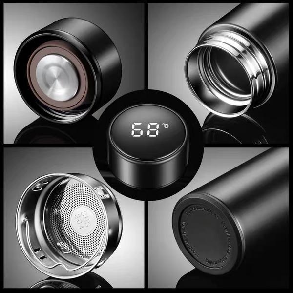 Isolated multicolor temperature water bottle for gym and outdoors