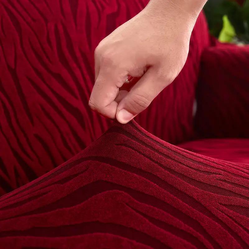 Luxurious velvet textured sofa covers