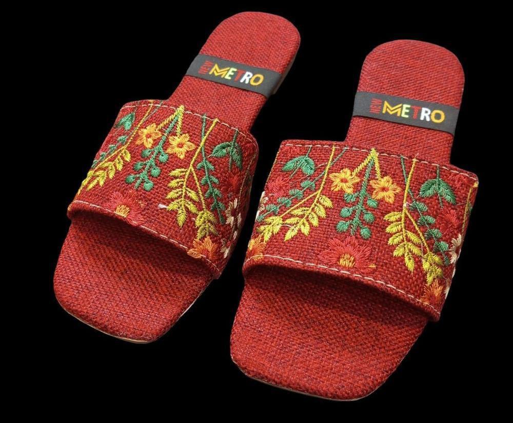 Women's jute formal flats