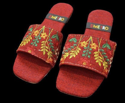 Women's jute formal flats