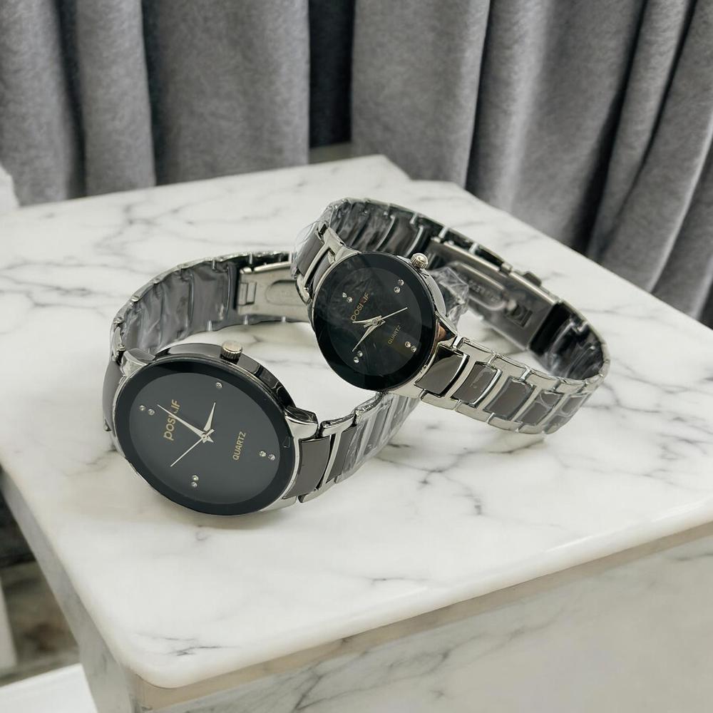 Elegant couple watches