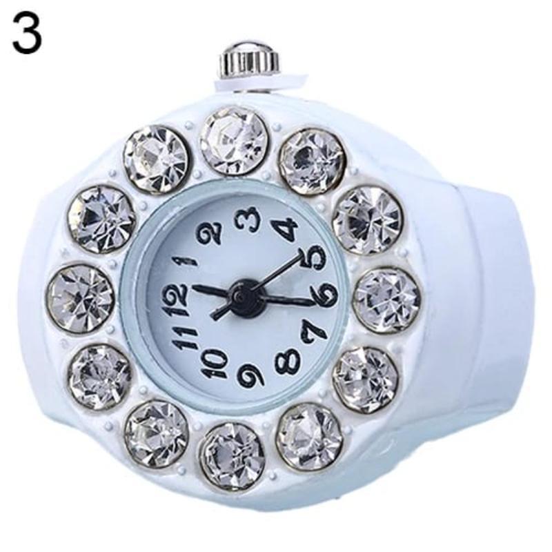 Finger ring watch for men and women
