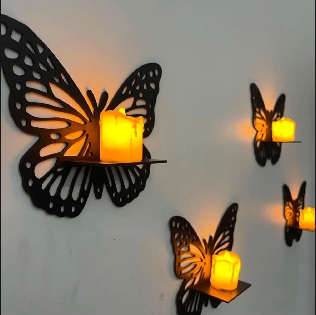 Butterflies design wall shelves