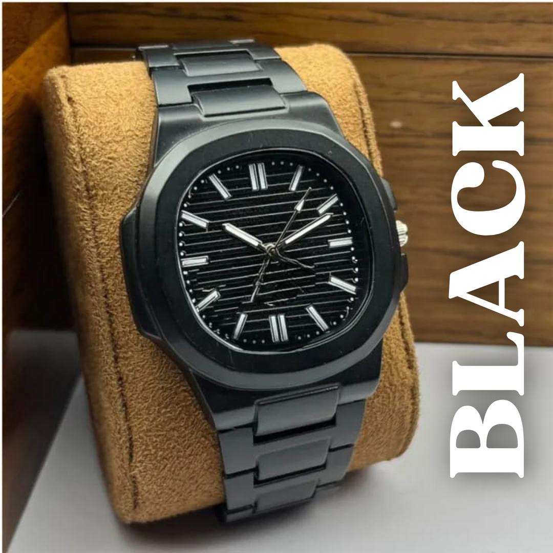 Men's quartz chain strap watch