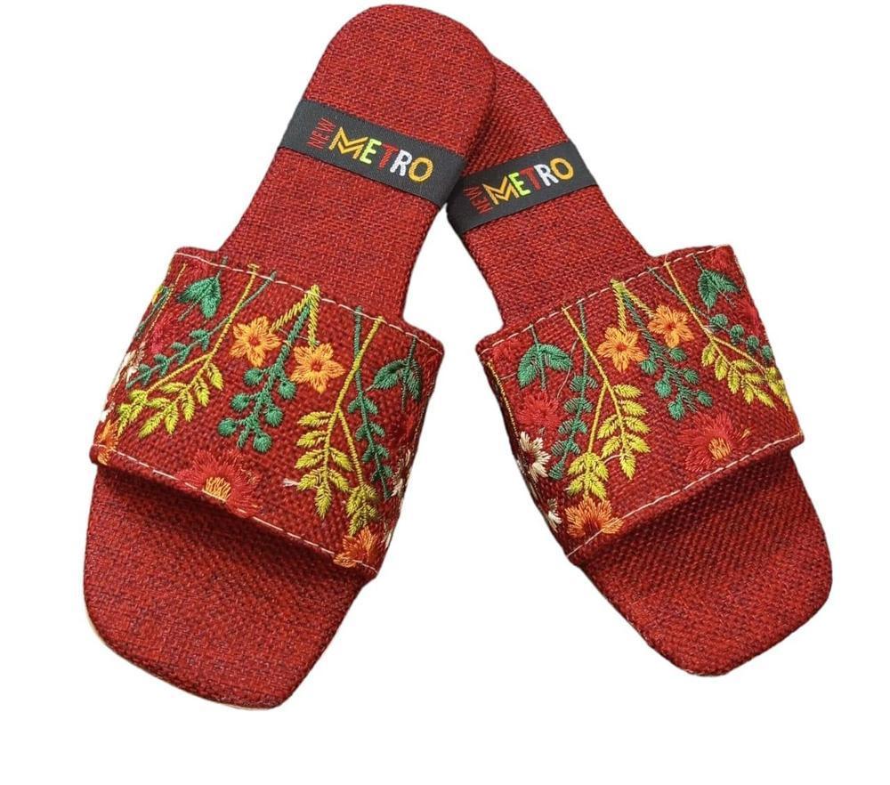 Women's jute formal flats