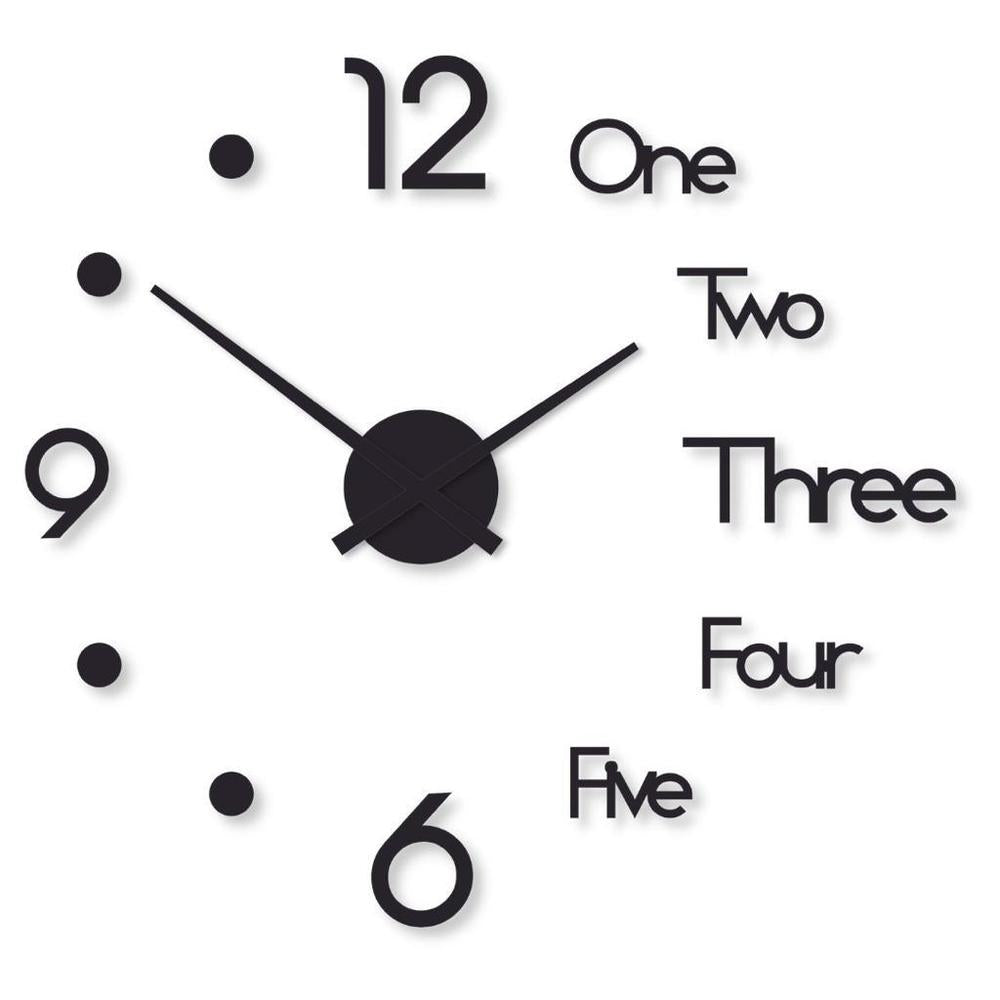 Beautiful dot digit wooden wall clock