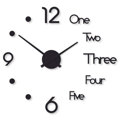 Beautiful dot digit wooden wall clock