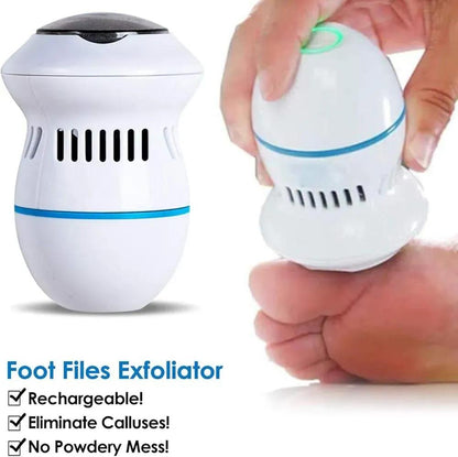 Electric foot exfoliating scrubber