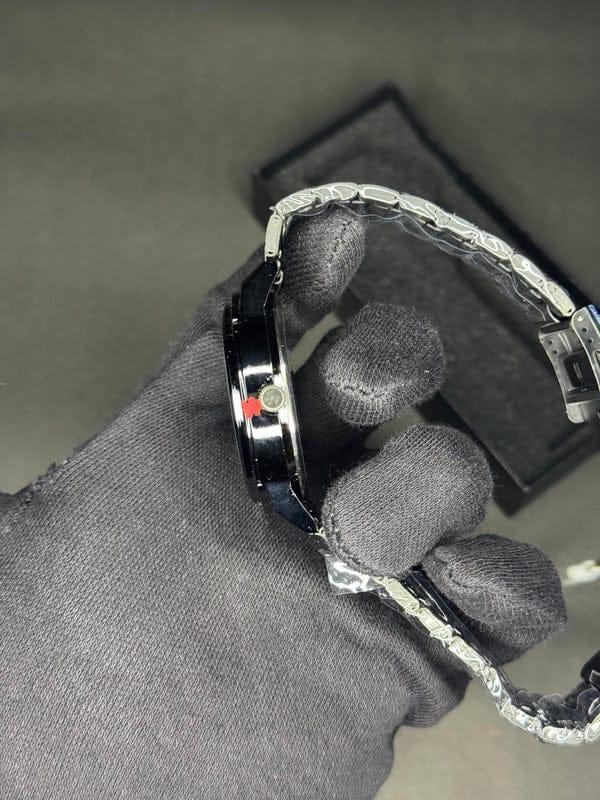 Stainless steel spinning watch